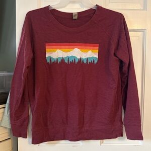 Women’s  Burgundy Graphic Sweatshirt
